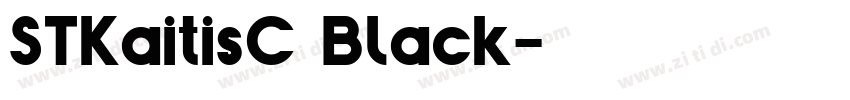 STKaitisC Black字体转换